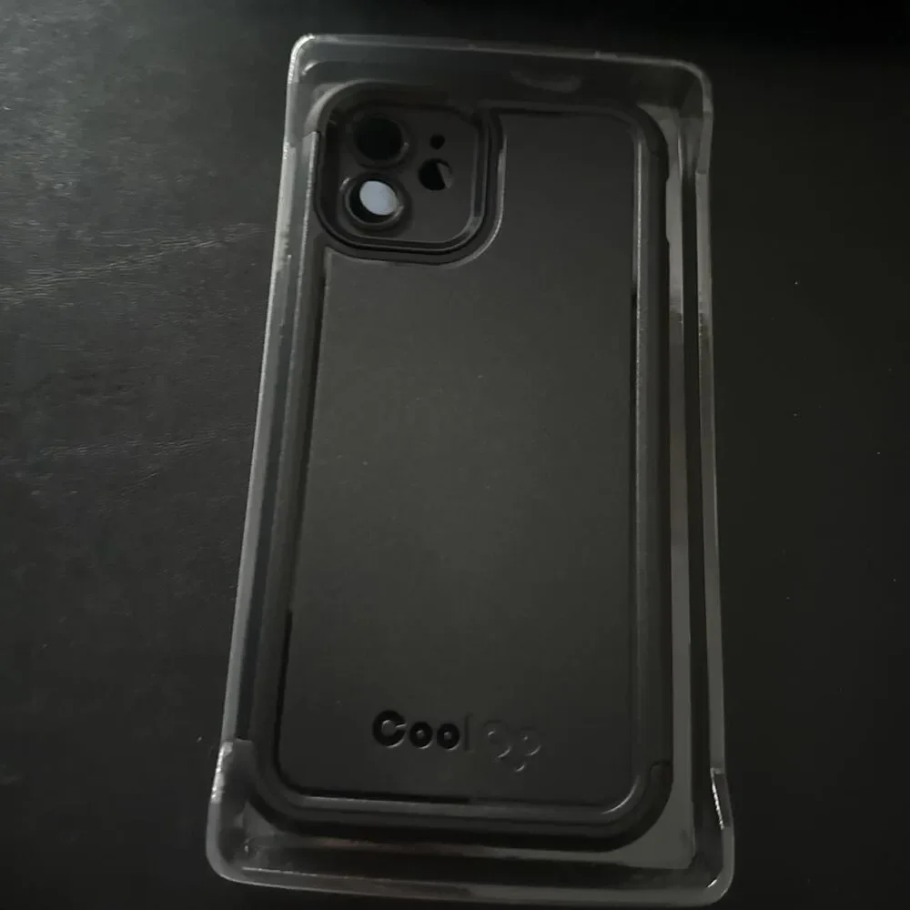 iPhone 12 6.1 inch Case, Dual Layer Matte Scratch-Resistant, Black